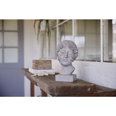 Lene Bjerre Mara Vas Benvit Glas H23 cm