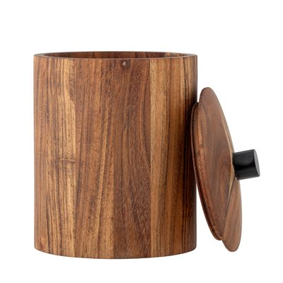 Burk med lock Natur Akacia Petro | Bloomingville