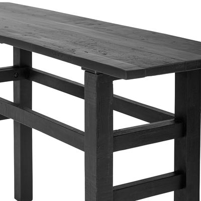 Konsolbord Svart Återvunnet trä Riber | Bloomingville