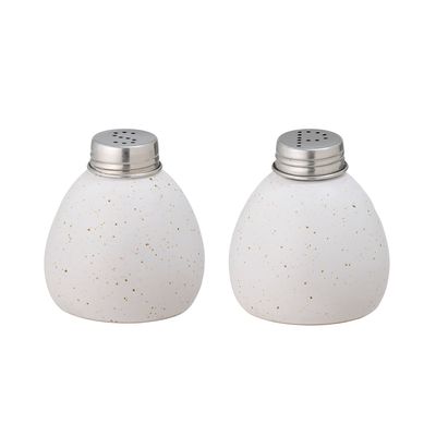 Salt och pepparkar Vit Stengods | Bloomingville Creative