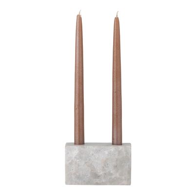 Ljusstake Vit Marmor Magie | Bloomingville