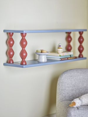 Bloomingville Bibiola Hylla, Blå, Mdf L80xH26xW20 cm