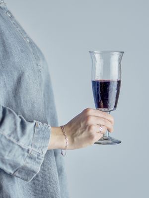 Bloomingville Asha Vinglas, Transparent, Återvunnet Glas Ø7,5xH20 cm, Set om 4