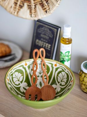 Salladsbestick Natur Doussiéträ Pinar Set om 2 | Bloomingville