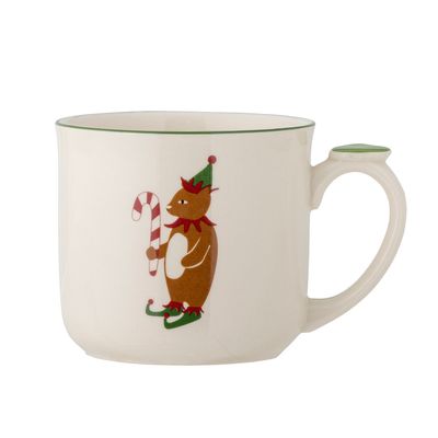 Mugg med lock och sil Grön Stengods Valentin | Bloomingville