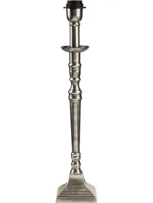 Salong Lampfot Antiksilver 33cm | PR Home