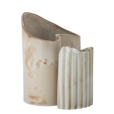 Vas Brun Stengods Henaj Set om 2 | Bloomingville