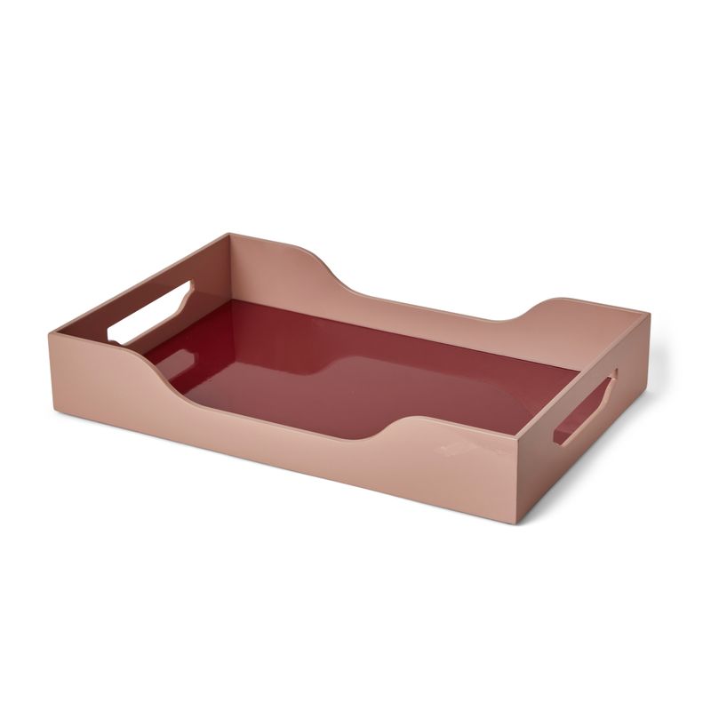 Lackerad Bricka - Swell, Vinröd/Rosa L
