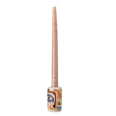 Ljusstake Orange Stengods Horus | Bloomingville