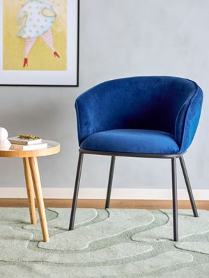 Cortone Matsalsstol Blå Återvunnen polyester Bloomingville