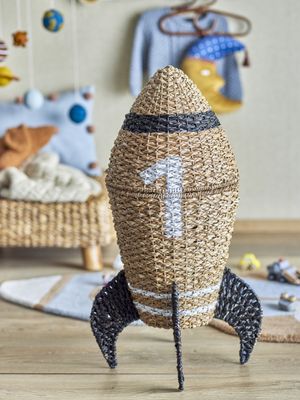 Cosmina Korg m/lock Natur Sjögräs Ø40 cm Bloomingville Mini