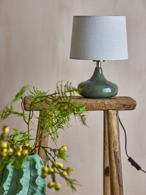Bloomingville Loa Table lamp Grön Stengods Ø21 cm