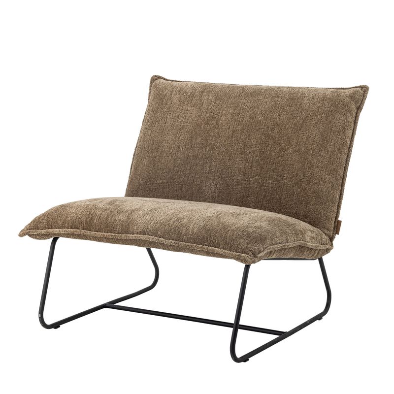 Cape Loungefåtölj Brun Återvunnen polyester H80cm Bloomingville