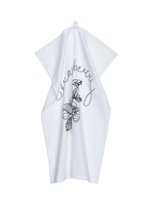 Svanefors Strawberry Kökshandduk Svart/Vit 47x70 cm