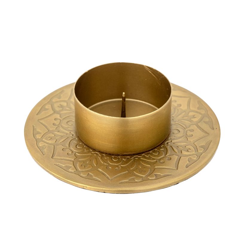 Ljusstake Guld Metall Mariella | Bloomingville