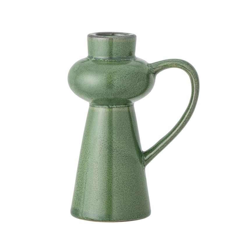 Ljusstake Grön Stengods Fija | Bloomingville