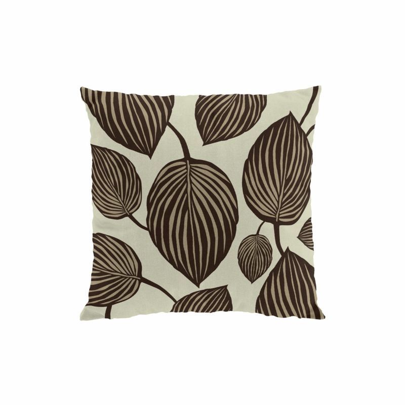 Lyckans Blad brun kuddfodral Arvidssons Textil