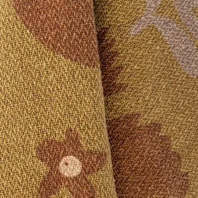 Filt Gul Återvunnen bomull Lark | Bloomingville