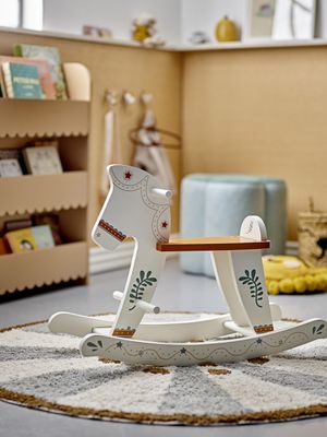 Ruddy Gungleksak, häst Vit MDF L68 cm Bloomingville Mini