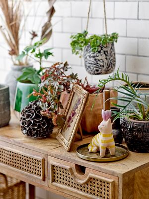 Ljusstake Brun Stengods Mamie Set om 2 | Bloomingville