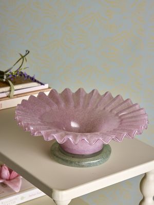 Garnet Skål Rosa Glas Ø29cm Bloomingville