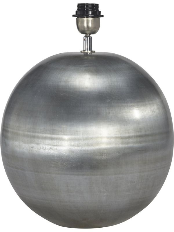 Globe Lampfot Pale Silver 40cm | PR Home