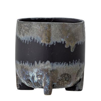 Kruka Svart Stengods Nasru | Bloomingville