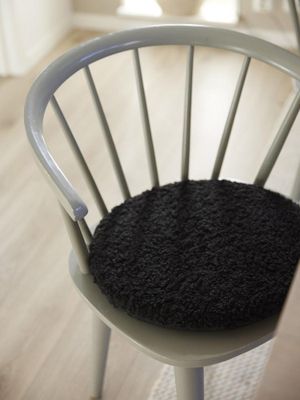 Svanefors Teddy Stolsdyna Svart Ø38 cm