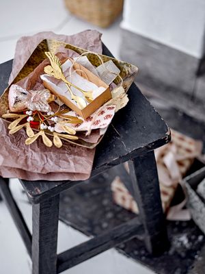 Prydnad Guld Glas Aneva | Bloomingville