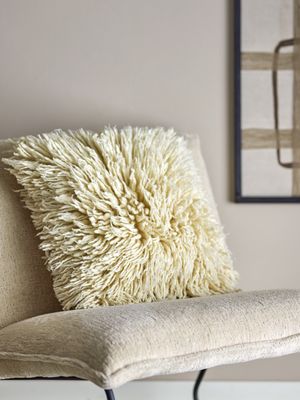Star Kudde Natur Ull L45 Fyrkant Bloomingville