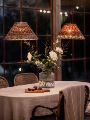 PR Home Lisen Takskärm Brun natur 45cm