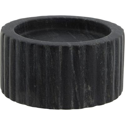 Lene Bjerre Eliana Ljusstake Svart Marmor H5 cm