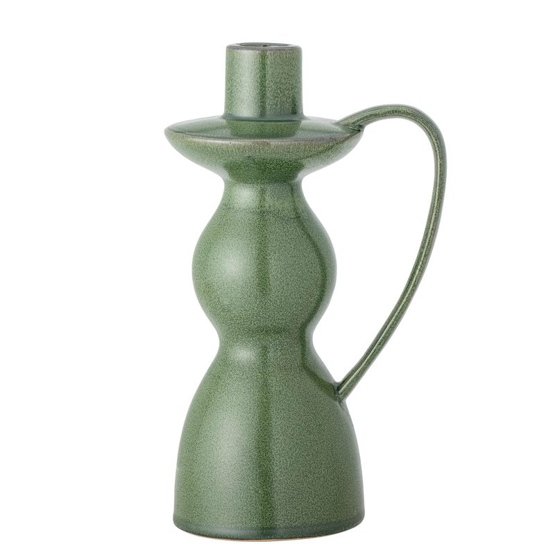 Ljusstake Grön Stengods Fija | Bloomingville