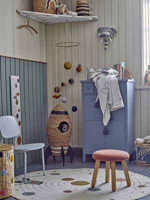 Bloomingville Aksel Pall, Brun, Polyester Ø30xH29 cm