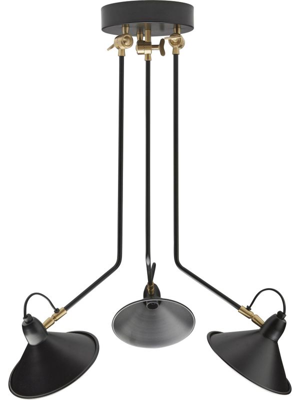 Melbourne 3 Arm Taklampa 80cm Svart | PR Home