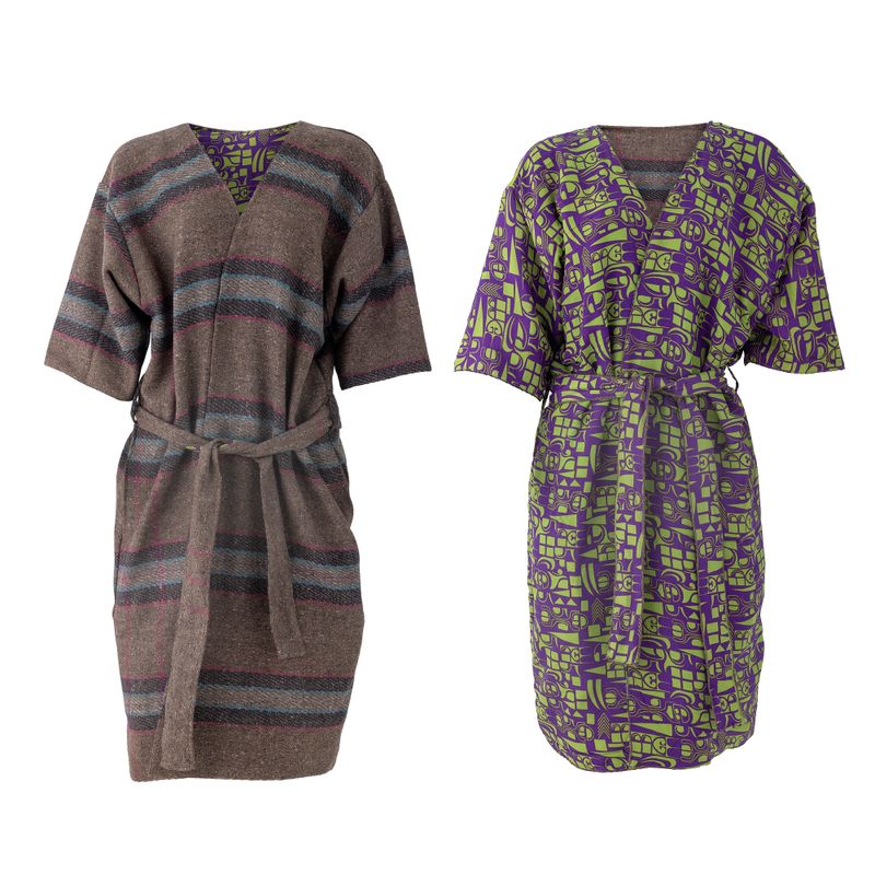 Kimono Grå Upcycled | Bloomingville Creative