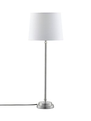 Kent Bordslampa med Vit Skärm 59cm Silver | PR Home