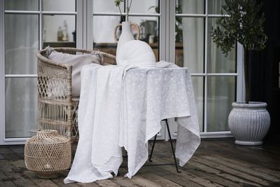 Lene Bjerre Eloise Bordsduk Benvit Polyester