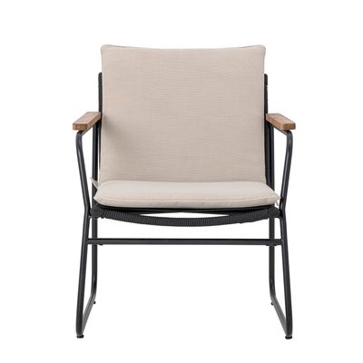 Fåtölj Svart Metall Hampton | Bloomingville