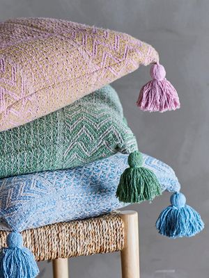 Kudde Grön Återvunnen bomull Rodion | Bloomingville