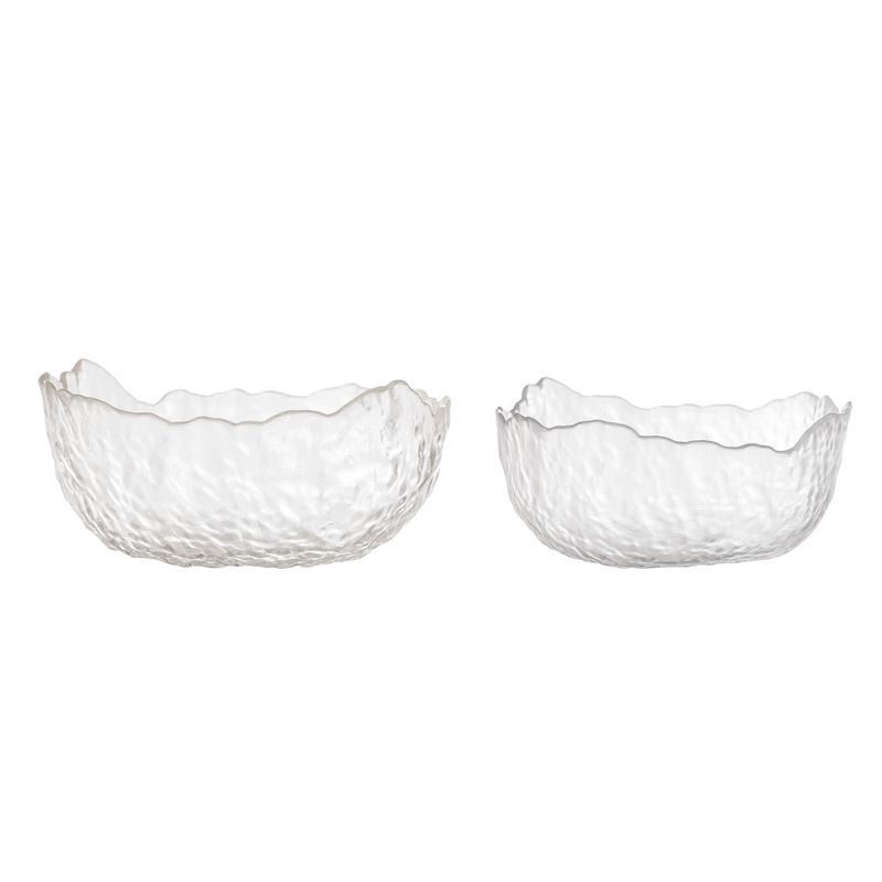 Skål Klar Glas Hewan Set om 2 | Bloomingville