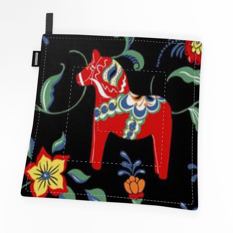 Leksand svart grytlapp Arvidssons Textil