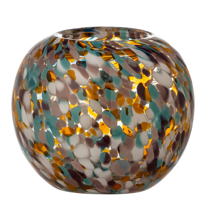 Värmeljushållare Orange Glas Vidia | Bloomingville