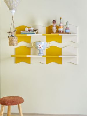 Bloomingville Bubbi Hylla, Gul, Mdf L80xH22,5xW17 cm