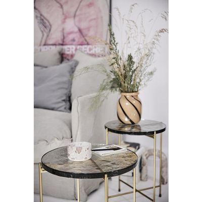 Lene Bjerre Marla Sidobord Ljusguld Järn H45 cm