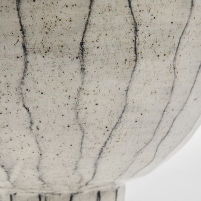 Lene Bjerre Cassie Skål Benvit Keramik H33 cm