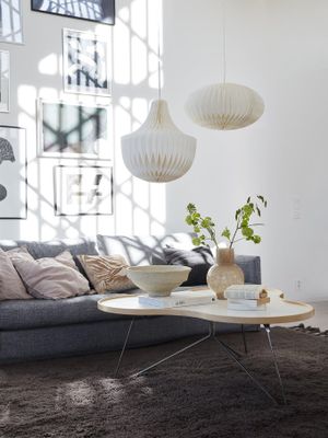 PR Home Vicky takskärm Vit papper 40cm