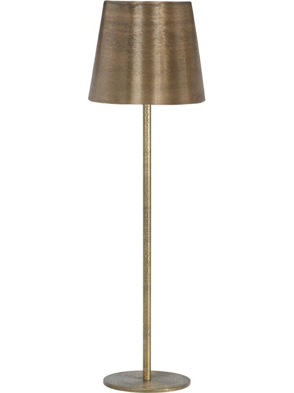 Base Bordslampa med metallskärm 57cm Guld | PR Home