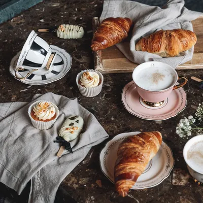 Hilke Collection Kopp med fat - Anima Cielo Rosa