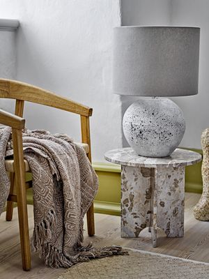 Isedora Table lamp Natur Stengods Ø40cm Bloomingville